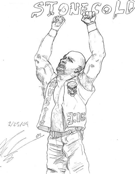 Stone Cold Steve Austin Coloring Pages Coloring Pages