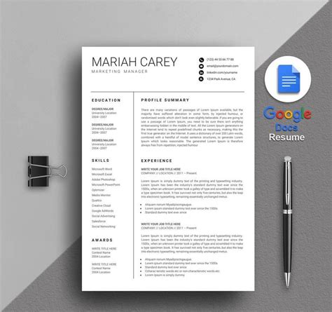 Resume Templates Hloom (1) - TEMPLATES EXAMPLE | TEMPLATES ...