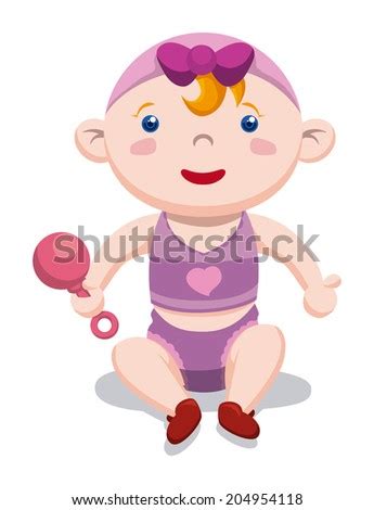 Cartoon Baby Naked Crying Out Loud Stock Vector Shutterstock