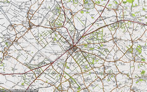 Historic Ordnance Survey Map Of Newmarket 1946