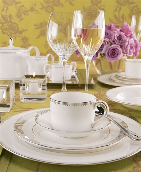 Romance weds modern sensibility in bridal designer vera wang's exquisite dinnerware collaboration with wedgwood. Vera Wang Wedgwood Dinnerware, Grosgrain Collection ...