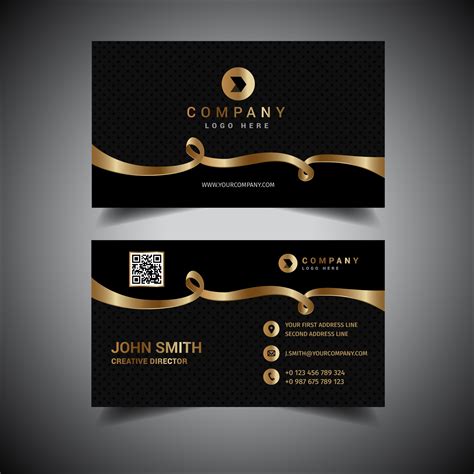 Albums 90 Background Images Black And Gold Business Card Template Stunning