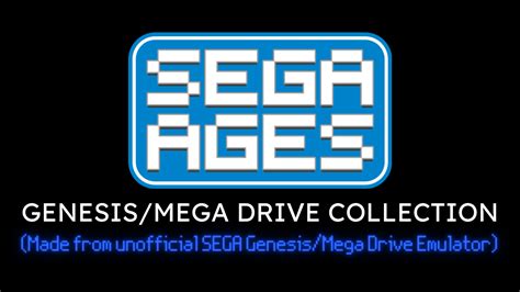 Sega Ages Genesismega Drive Collection Made From Unofficial Sega