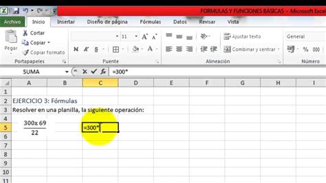 Excel 2010 Básico Ejercicio 3 Resolución De Fórmulas Youtube