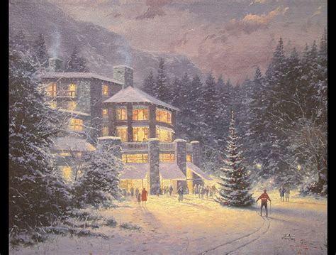 Tells the story of the inspiration behind thomas kinkade's painting the christmas cottage, and how the artist was motivated to begin his career after discovering his mother was in danger of losing their family home. Christmas Pictures Blog: Thomas Kinkade Christmas ...