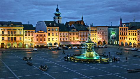 Marktplatz In Ceské Budejovice Budweis Foto And Bild World Straße Tschechien Bilder Auf