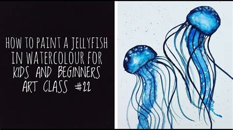 How To Paint Simple Jellyfish For Kids And Beginners Art Class 22