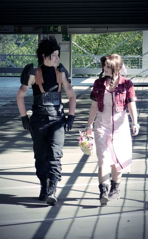 Below The Plate Zack And Aerith Final Fantasy Vii Cosplay Final