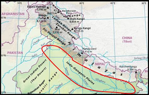 Map Showing The Indo Gangetic Plain Igp Download Scientific Diagram
