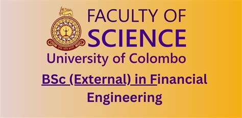 Bsc External Degree In Financial Engineering At University Of Colombo