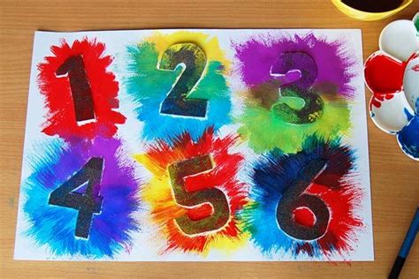 Exploding Numbers Kids Crafts Fun Craft Ideas