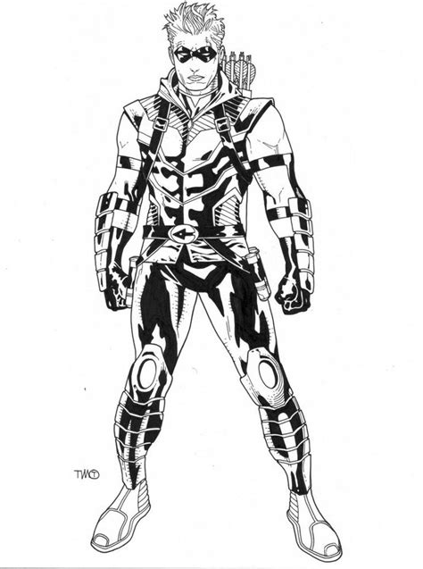 Green Arrow Coloring Pages Download | Coloring pages, Coloring for kids