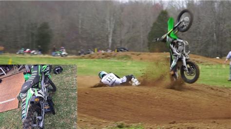 Crazy Crash Destroyed His Dirt Bike Kx250f Youtube