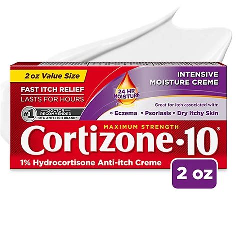 Cortizone 10 Max Strength Anti Itch Intensive Moisture Creme 2 Ounce