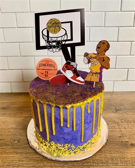Party Supplies Party Favors Basketball Lakers Kobe Bryant Cake Topper
