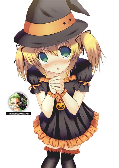 Render Anime Girl Halloween By Tiozoro15 On Deviantart
