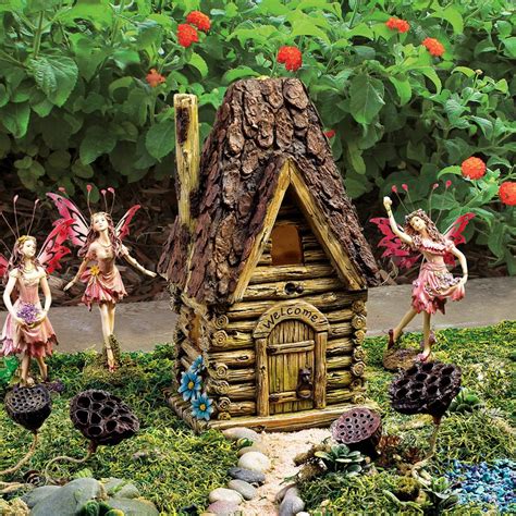Design Toscano Woodland Fairy Garden House Statue 846092096749 Ebay