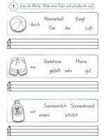Klasse das abc zum üben. Purzelsätze Sätze schreiben Sommer Klasse 1/2 - Unterrichtsmaterial im Fach Deutsch