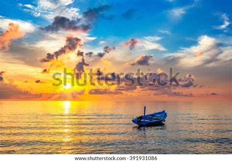 Colorful Sunrise Over Ocean On Maldives Stock Photo Edit Now 391931086