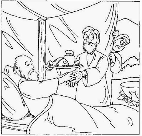 Imagenes Cristianas Para Colorear Dibujos Para Colorear De Esau y Jacob