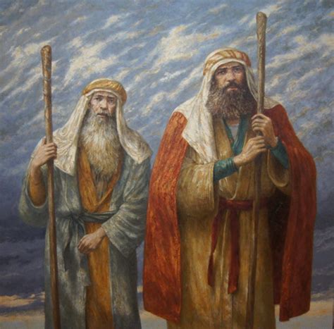 God Sends Moses And Aaron Back To Egypt Moses Performs The First