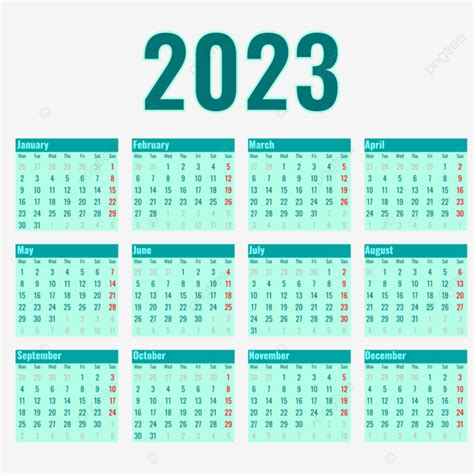 Gambar Kalender Sederhana 2023 Kalender 2023 Kalender