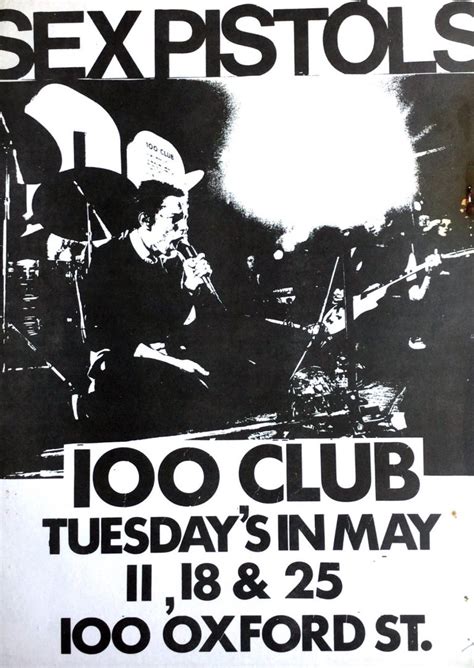 Sex Pistols 100 Club Large Concert Handbill 1976