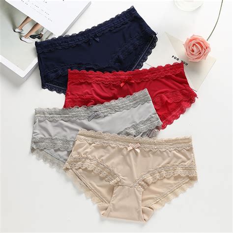 Spandcity Summer Soft Breathable Sexy Underwear Women Lingerie Seamless Briefs Female Crotch
