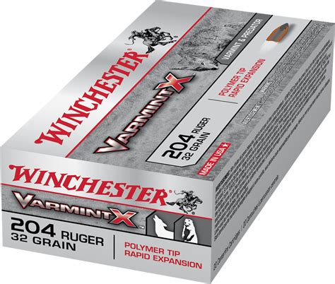 Winchester Varmint X 204 Ruger 32gr Pt 20pk