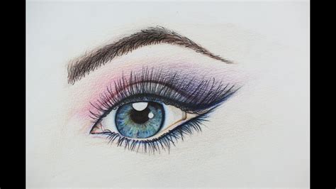 Diy Beautiful Eye Drawing How To Draw An Eye Amazing Example Youtube