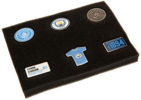 Manchester City Fc 6 Piece Badge Set Uk Fashion