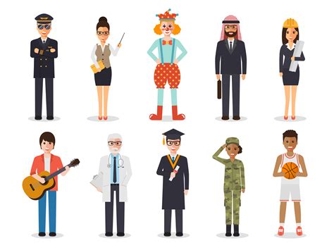 Occupation Profession People 547707 Vector Art At Vecteezy