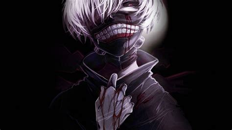 Desktop Wallpapers Tokyo Ghoul Blood Young Man Ken Kaneki Anime