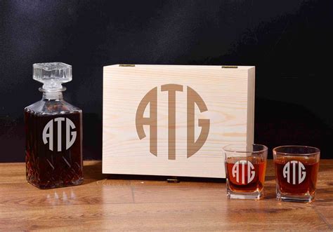 Personalisiertes Whisky Set Holz Geschenkbox Gravur Etsy