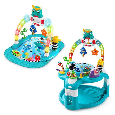 Baby Einstein 2 In 1 Lights And Sea Activity Gym And Saucer Winston