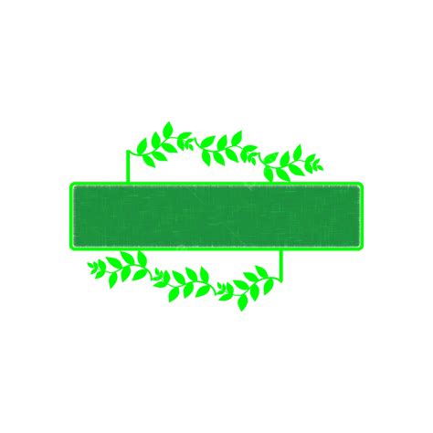 Quadro De Citações De Borda De Banner De Caixa De Texto Verde Vetor Png