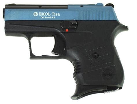 Ekol Tisa Blank Firing Pistol 8mm Pak In Blue Uk