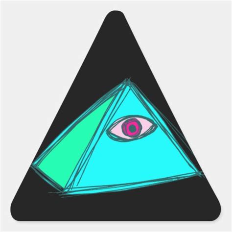 Illuminati Triangle Sticker Zazzle