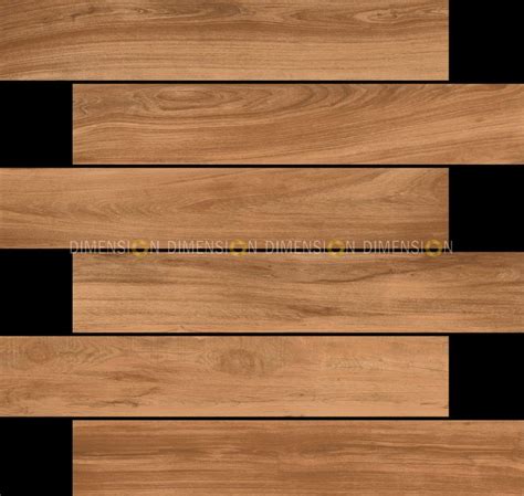 Vitrified Floor And Wall Tile Wooden Strip Royal Brown 200mm X