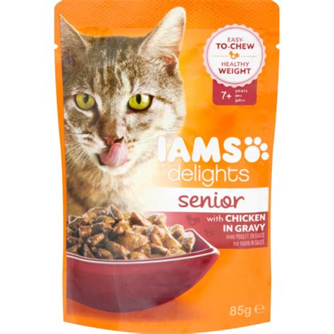 The iams pet food company was founded in 1946 by paul f. IAMS Delights Chicken in Gravy Senior Selection Cat Food ...