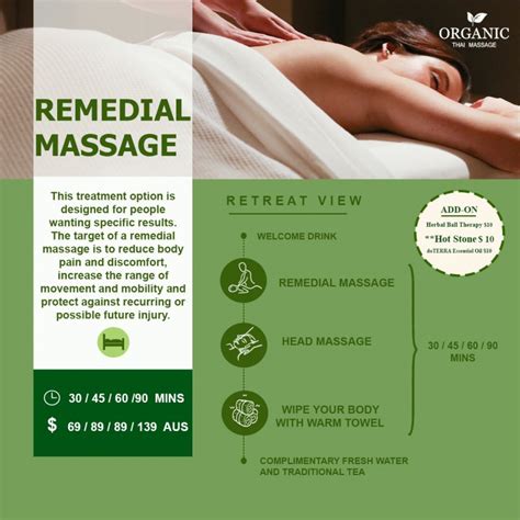 Remedial Massage Health Fund Rebate Organic Thai Massage Therapy