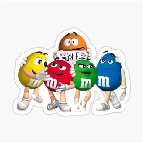 Mandm Characters Bff Collection Sticker For Sale By Nimxl Redbubble