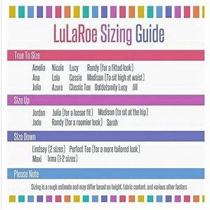 Pin By Tammy Walker On Lulalove Lularoe Sizing Lularoe Lularoe Styling