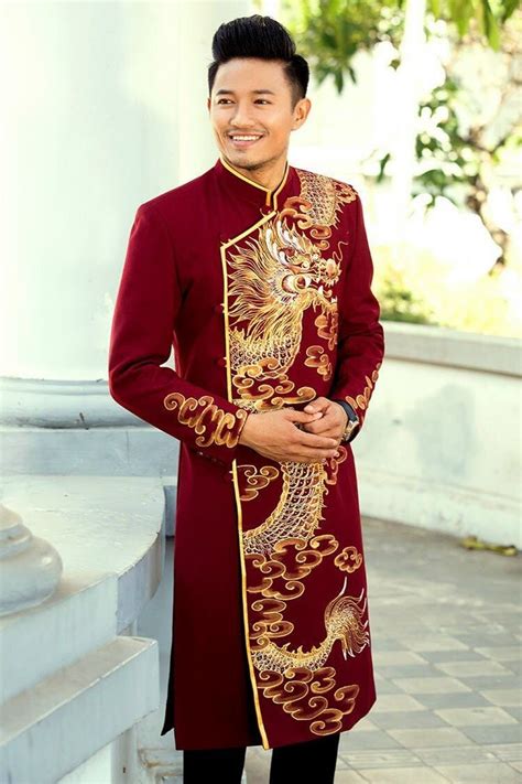 Vietnamese Traditional Ao Dai For Men Men Dress Ao Dai Nam Etsy