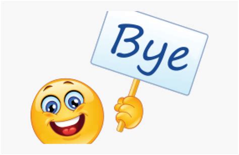 Transparent Bye Clipart Goodbye Emoji Hd Png Download Kindpng