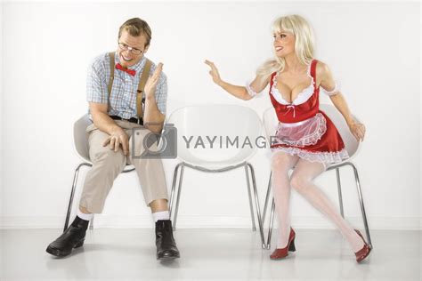 woman flirting with shy man by iofoto vectors and illustrations with unlimited downloads yayimages
