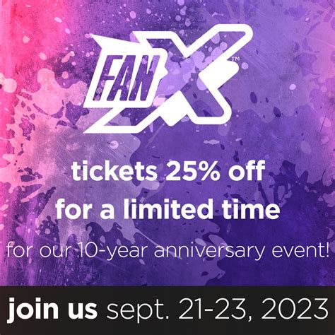 Ticket Info And Perks Fanx Salt Lake Pop Culture And Comic Convention