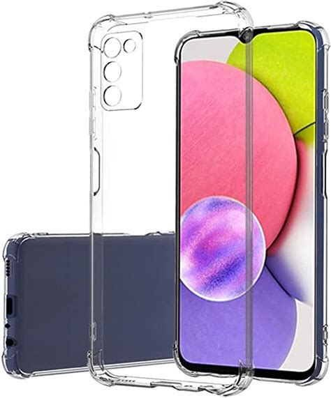 Shemax Funda Para Samsung Galaxy A03s Transparente Case Super Claro