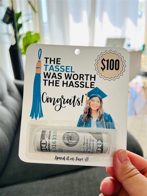 This Editable Money Card Is The Perfect T For Graduation Its Easy