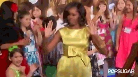 The Raise The Roof Michelle Obama Dancing Gifs Popsugar Celebrity